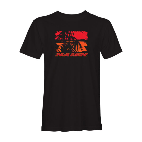 Naish Palm Sunset Black T-Shirt 2022 - obrazek 1